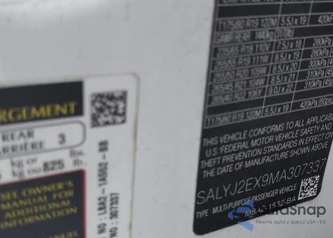 2021 Land Rover Range Rover Velar S from USA, damaged, VIN SALYJ2EX9MA307337